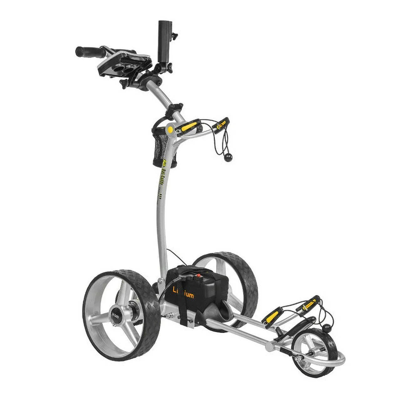 BATCADDY X4R Advanced Lithium 18-Hole Battery Powered Golf Push Cart with Remote
