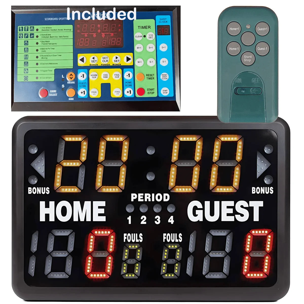 Electronic Basketball Scoreboard Tabletop Digital Scoreboard