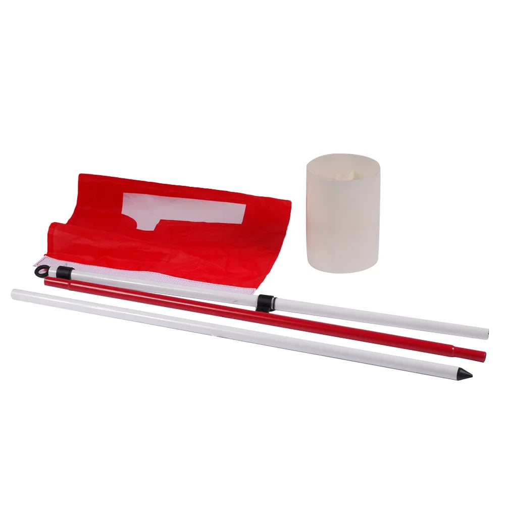 Ingridstore Flag Hole Cup Flag Stick 5 Section Backyard Flag